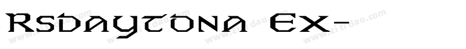Rsdaytona Ex字体转换